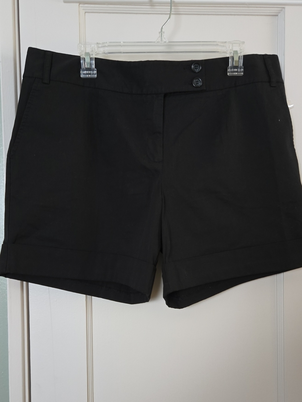 INC Black Cuff Shorts